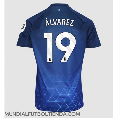 Camiseta West Ham United Edson Alvarez #19 Tercera Equipación Replica 2023-24 mangas cortas